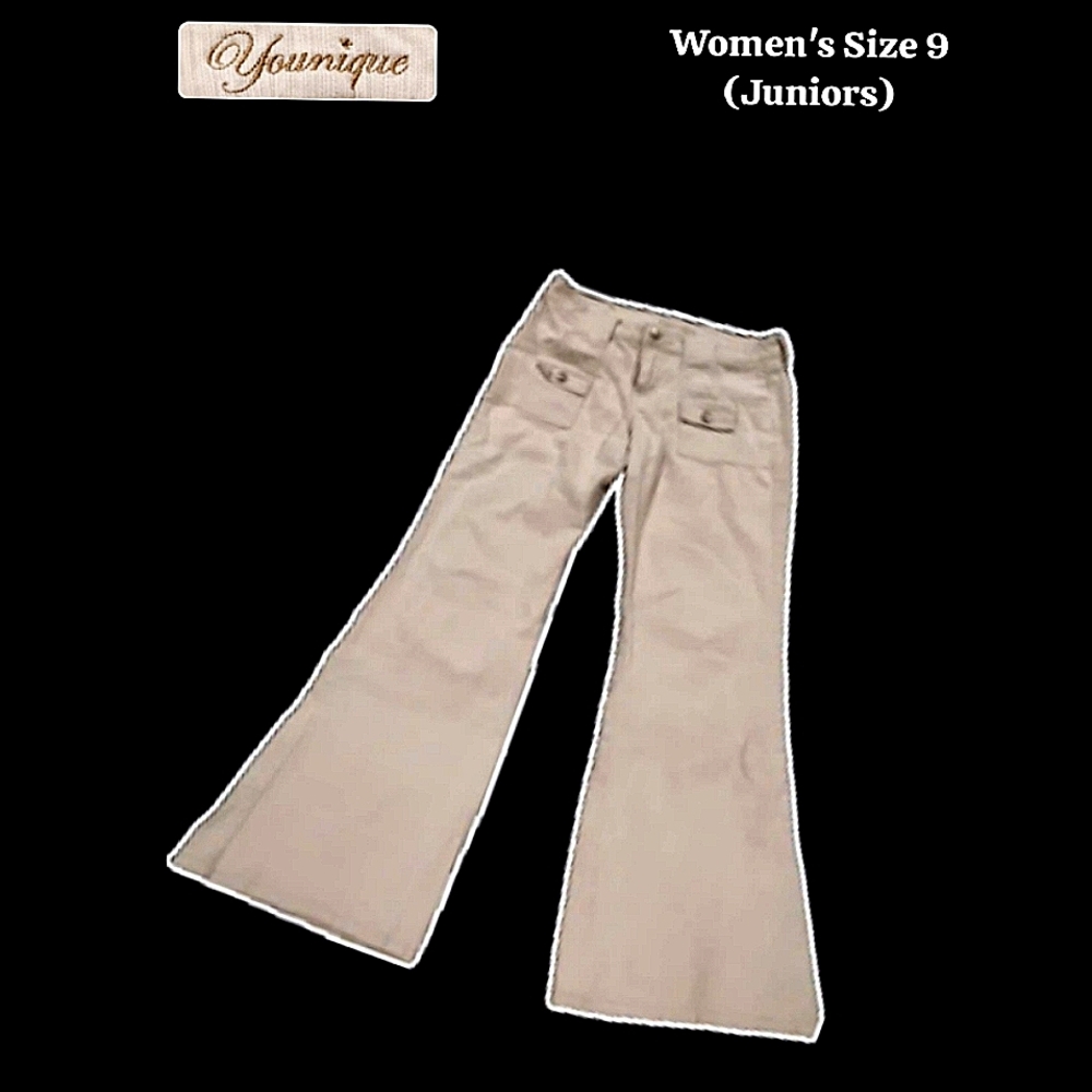 Younique Corduroy Pants - Juniors Size 9 - Late 90's Fabric - Picture 1 of 7